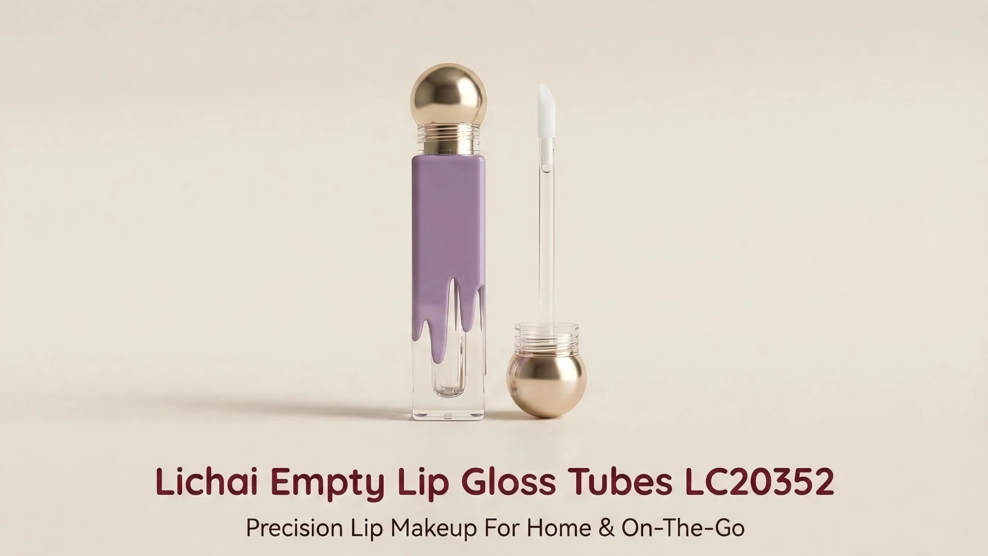 PETG lipgloss bottle with wand manufacturer